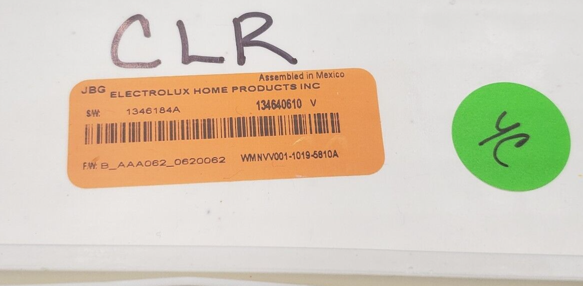 Genuine Frigidaire Washer Control 134640610 Same Day Shipping & 60 Days Warranty