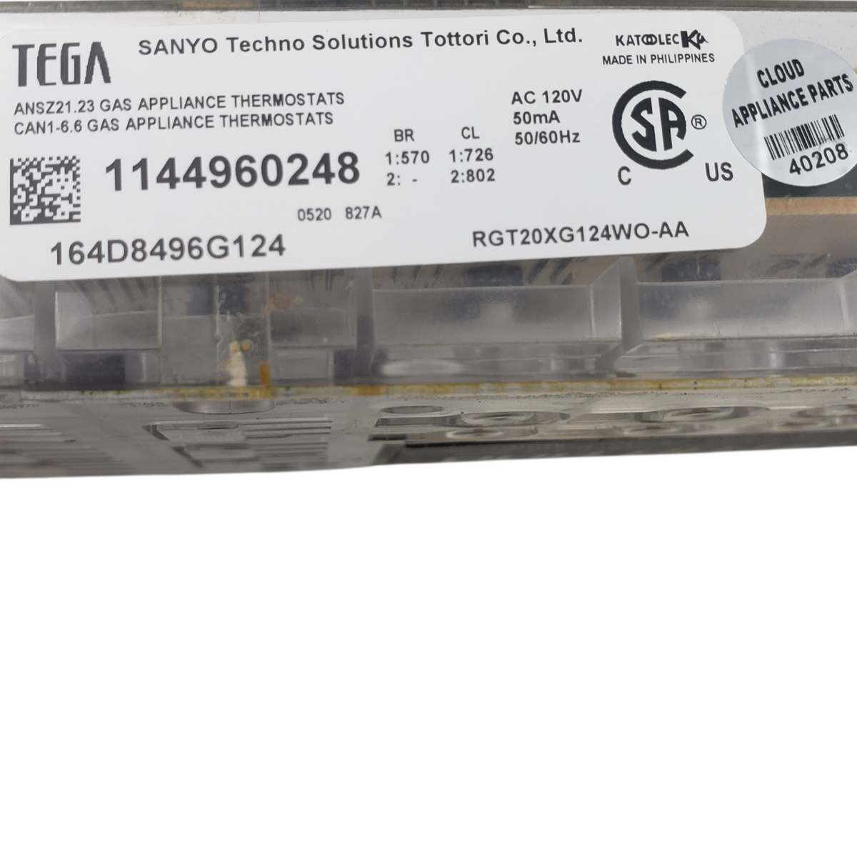 GE Genuine Range Control Board 164D8496G124 Same Day Shipping & 60 Days Warranty
