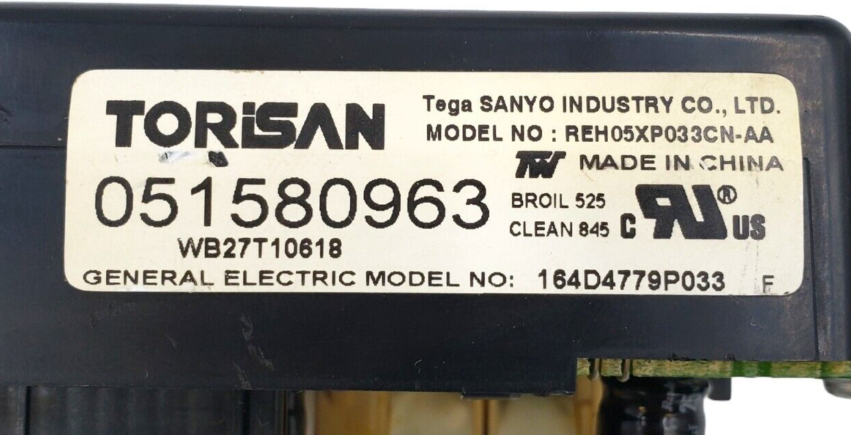 Genuine GE Range Control Board 164D4779P033 Same Day Shipping & 60 Days Warranty