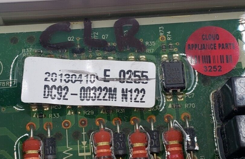 Genuine Samsung Dryer Control Board DC92-00322M Same Day Ship & 60 Days Warranty