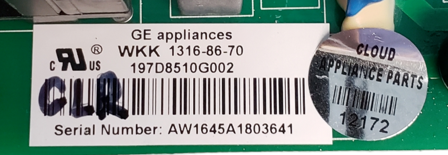 Genuine GE Refrigerator Control 197D8510G002 **Same Day Ship & 60 Days Warranty*