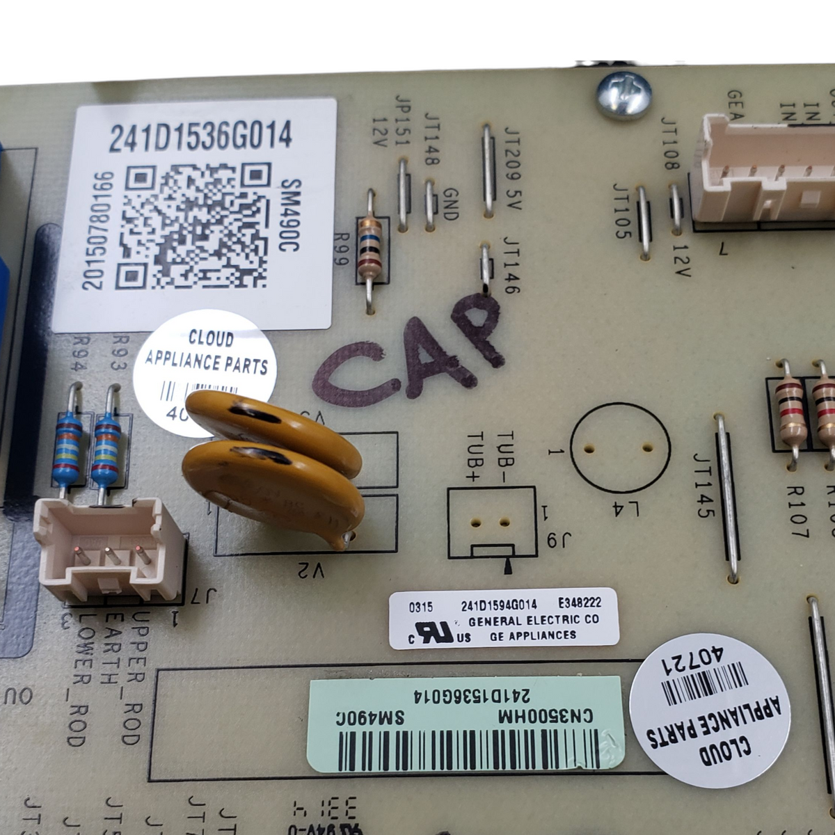 GE Genuine Dryer Control Board 241D1536G014 Same Day Shipping & 60 Days Warranty