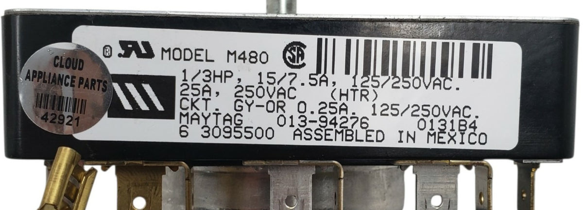 Whirlpool Genuine Dryer Timer 3095500 ***Same Day Shipping & 60 Days Warranty***