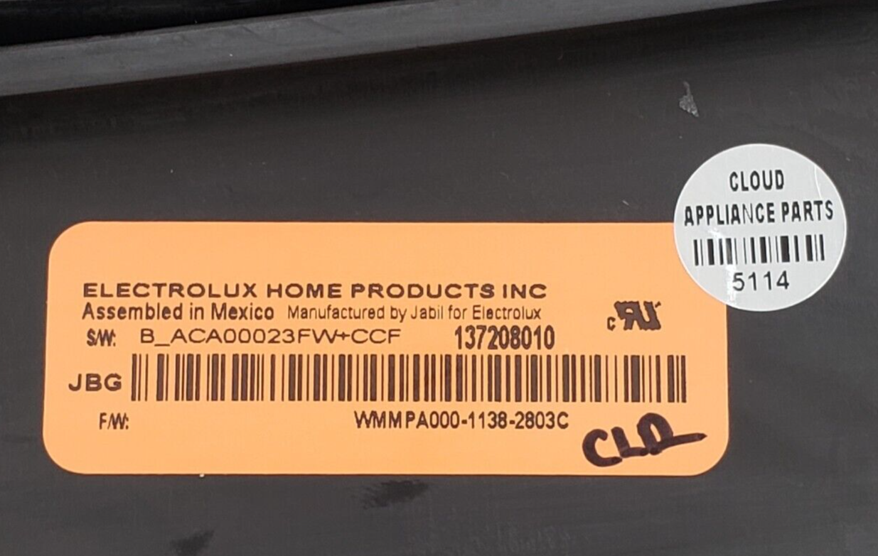 Genuine Frigidaire Washer Control 137208010 Same Day Shipping & 60 Days Warranty