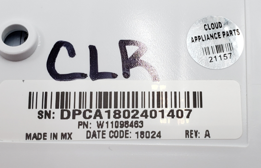 Genuine Whirlpool Dryer Control Panel W11098463 Same Day Ship & 60 Days Warranty
