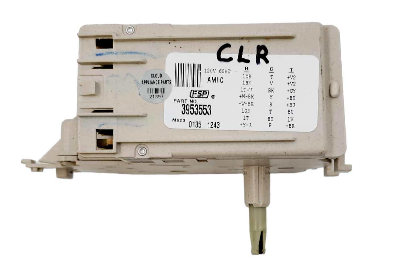 Genuine Whirlpool Washer Timer Assembly 3953553 Same Day Ship & 60 Days Warranty