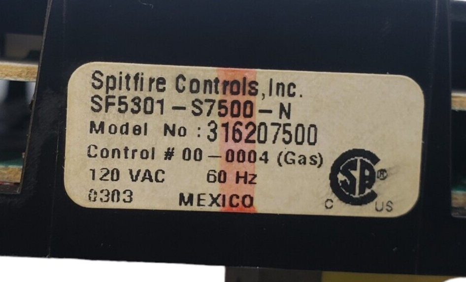 Genuine Frigidaire Range Control 316207500 Same Day Shipping & 60 Days Warranty.