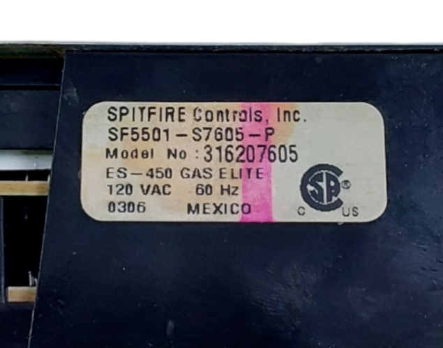 Genuine Frigidaire Range Oven Control 316207605 Same Day Ship & 60 Days Warranty