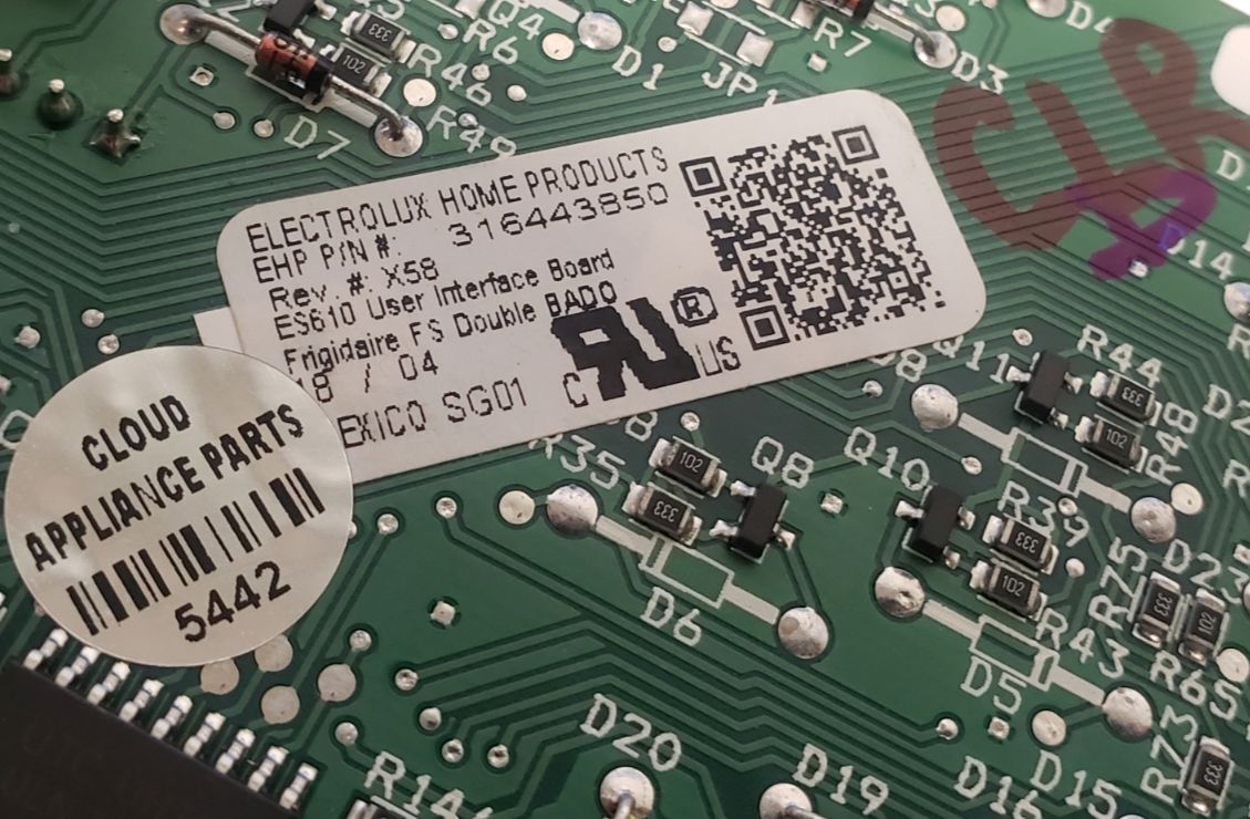 Genuine Frigidaire Oven Control Board 316443850 Same Day Ship & 60 Days Warranty
