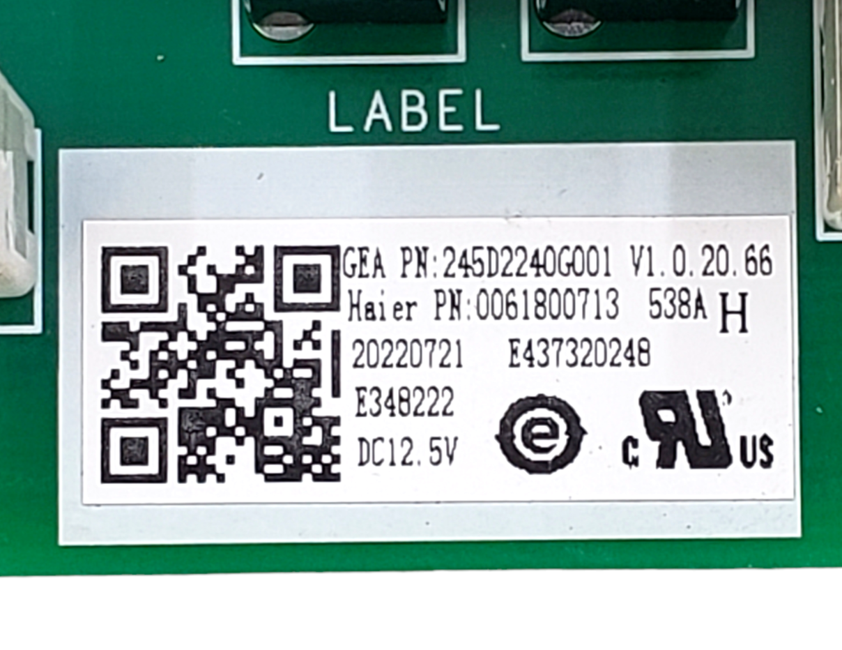 New GE Refrigerator Control Board 245D2240G001 Same Day Ship & 60 Days Warranty*