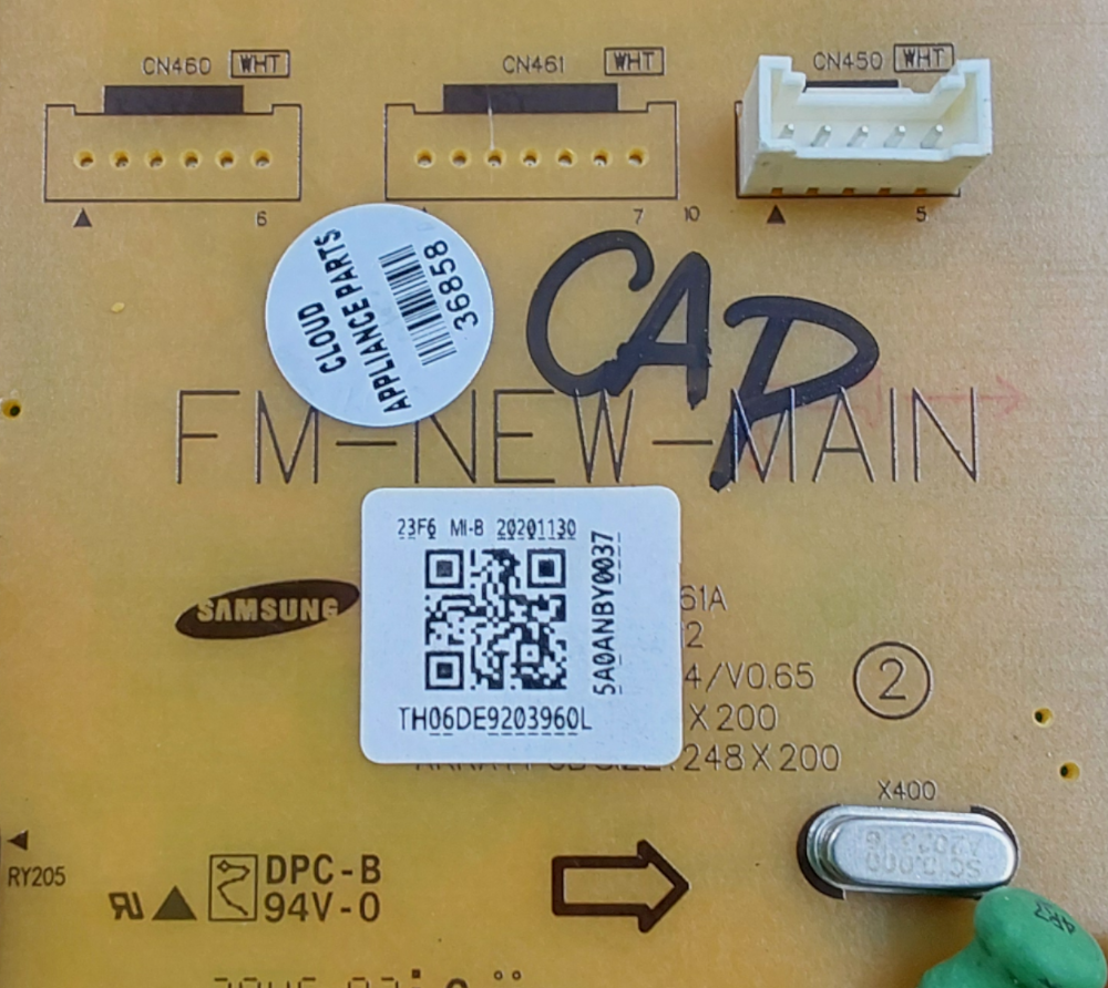 Genuine Samsung Range Control Board DE92-03960L Same Day Ship & 60 Days Warranty