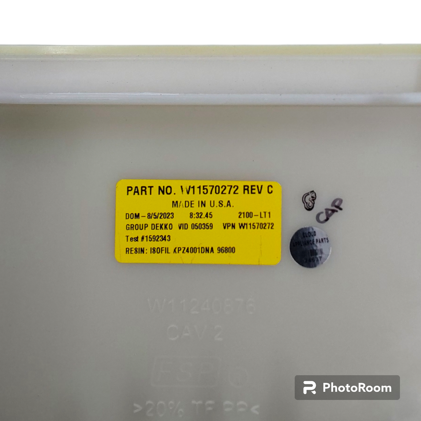 New Whirlpoo Washer Dispenser Drawer W11570272 Same Day Ship & 60 Days Warranty*