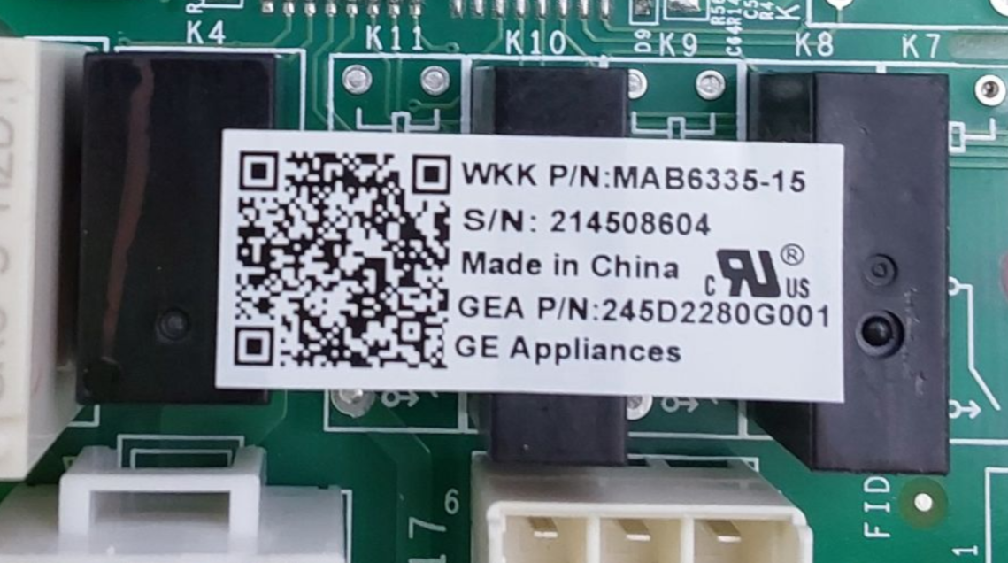 GE Genuine Fridge Control Board 245D2280G001 Same Day Shipping &60 Days Warranty
