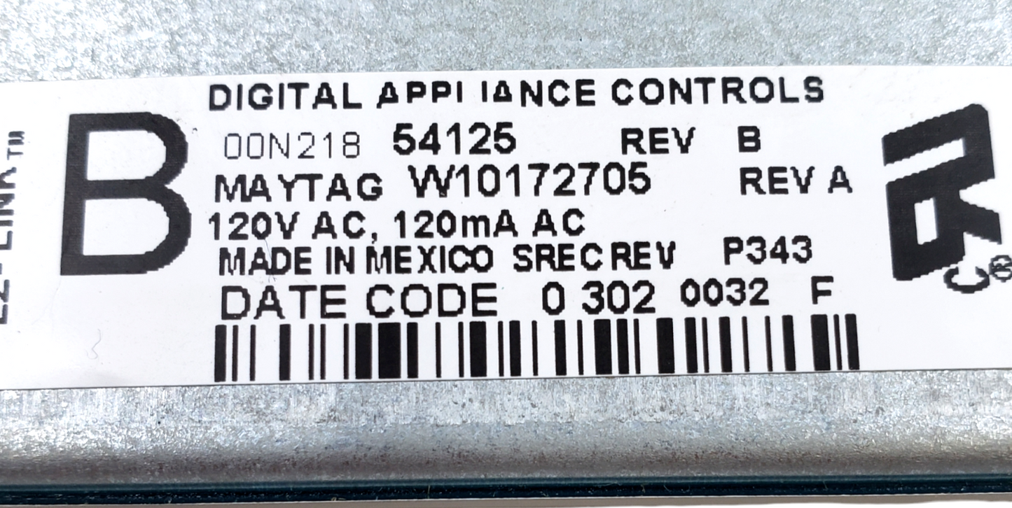 Genuine Whirlpool Oven Control Board W10172705 Same Day Ship & *60 Days Warranty