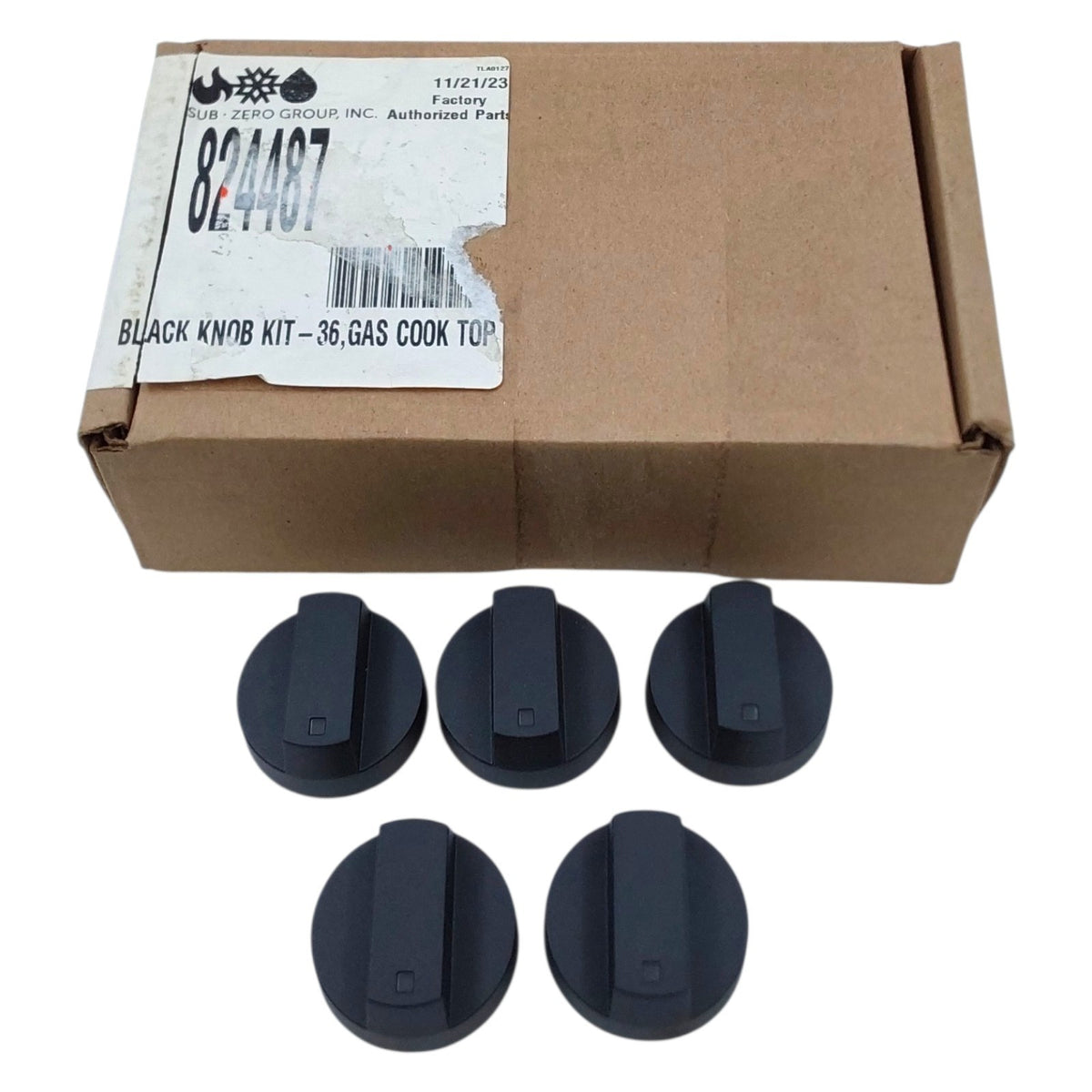 Wolf  New Cooktop Black Knobs 824487 **Same Day Shipping & 60 Days Warranty**