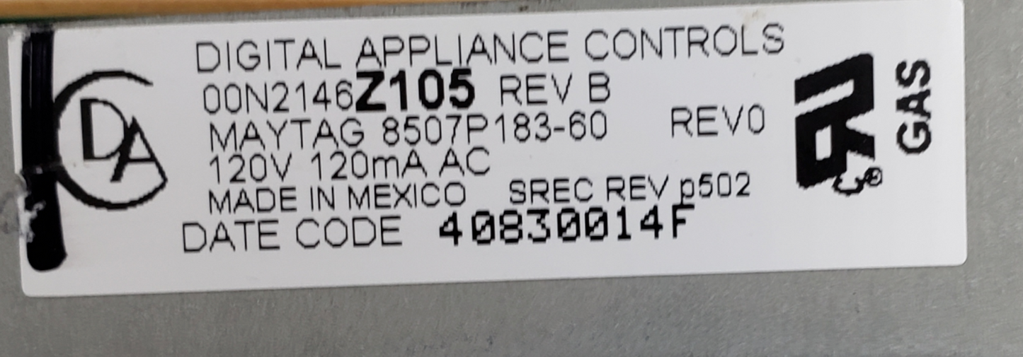 OEM Whirlpool Oven Control Board 8507P183-60 **Same Day Ship & 60 Days Warranty*