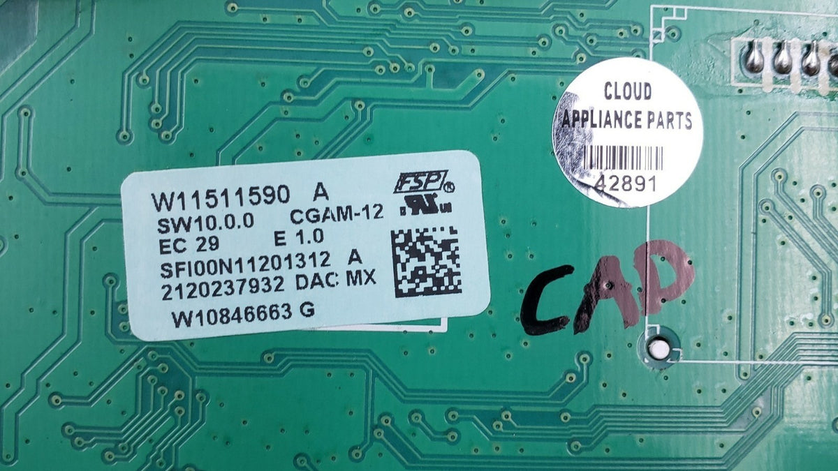 Whirlpool Genuine Range Control Board W11511590 Same Day Ship & 60 Days Warranty