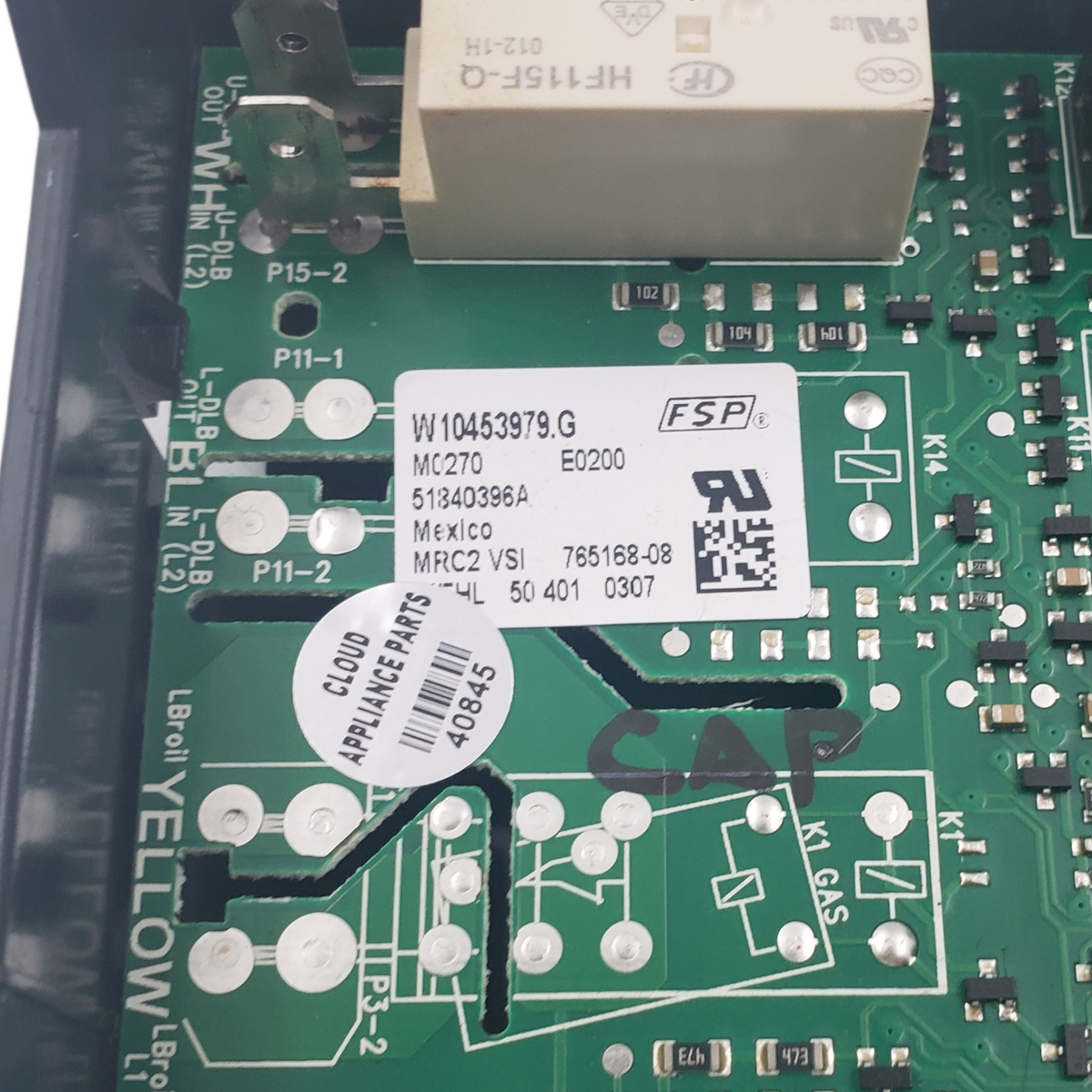 Whirlpool Genuine Range Control Board W10453979 Same Day Ship & 60 Days Warranty