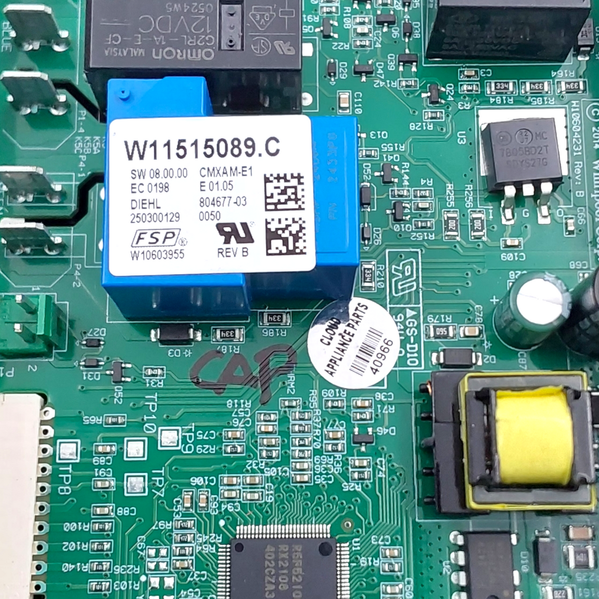 Whirlpool New Range Control Board W11515089 Same Day Shipping & 60 Days Warranty