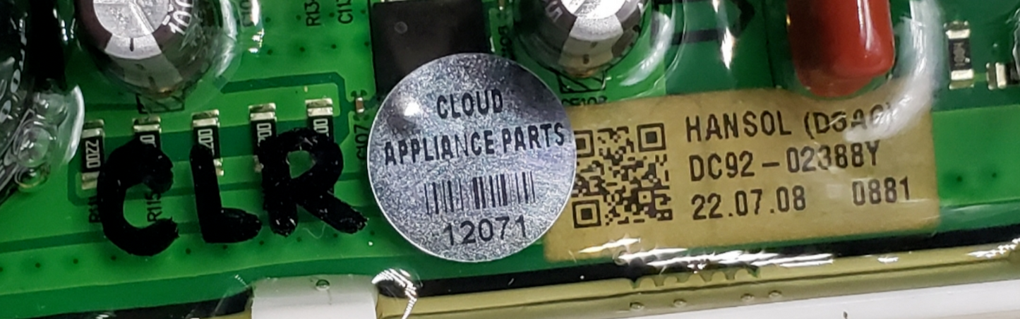 Genuine Samsung Washer Control DC92-02388Y *Same Day Shipping & 60 Days Warranty