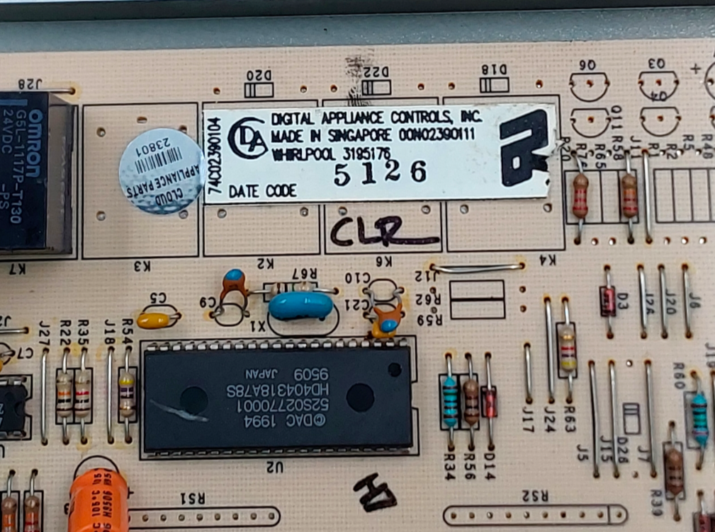 Genuine Whirlpool Range Control Board 3195176  Same Day Ship & 60 Days Warranty*