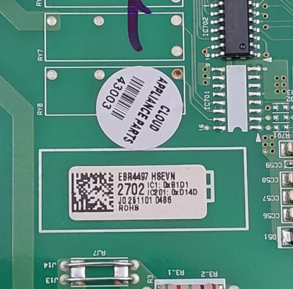 LG New Fridge Control Board EBR44972702 **Same Day Shipping & 60 Days Warranty**