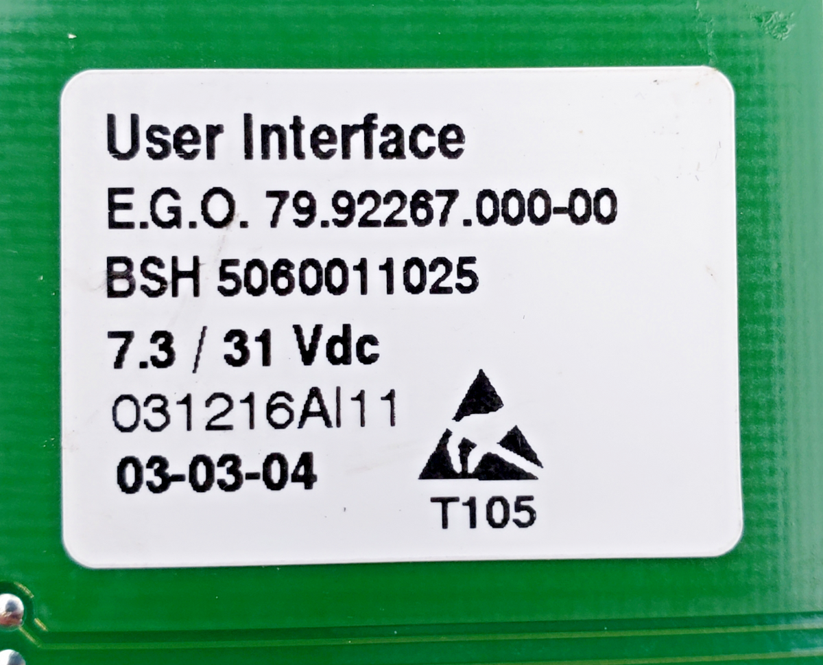 Genuine Bosch Oven Control Board 5060011025 Same Day Shipping & 60 Days Warranty