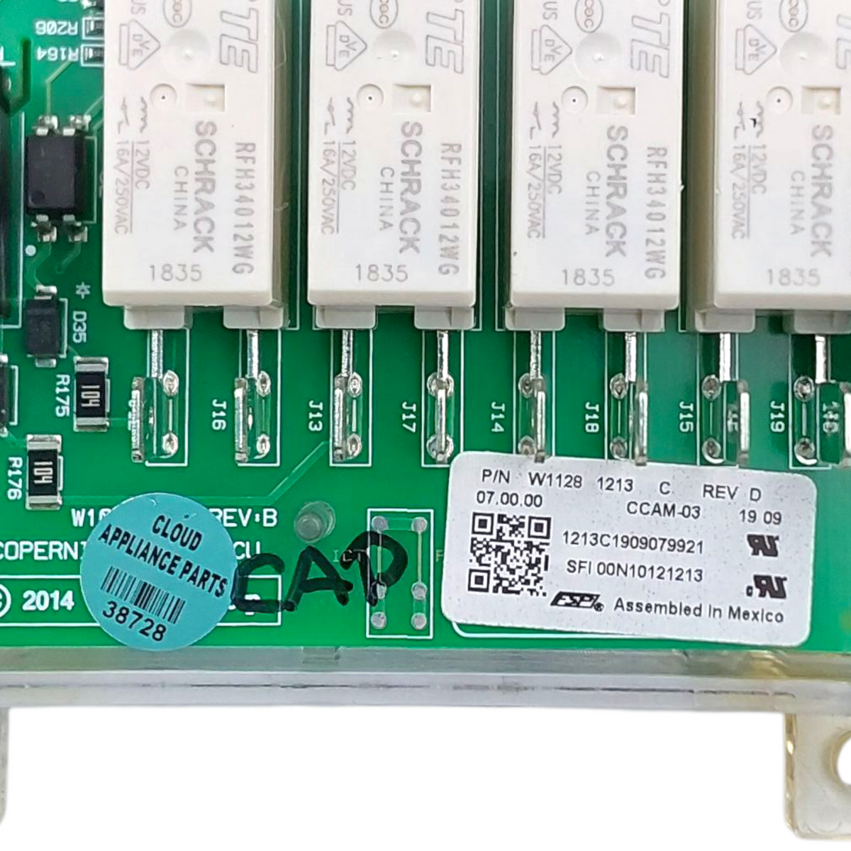 OEM Range Whirlpool Control Board W11281213 Same Day Shipping & 60 Days Warranty