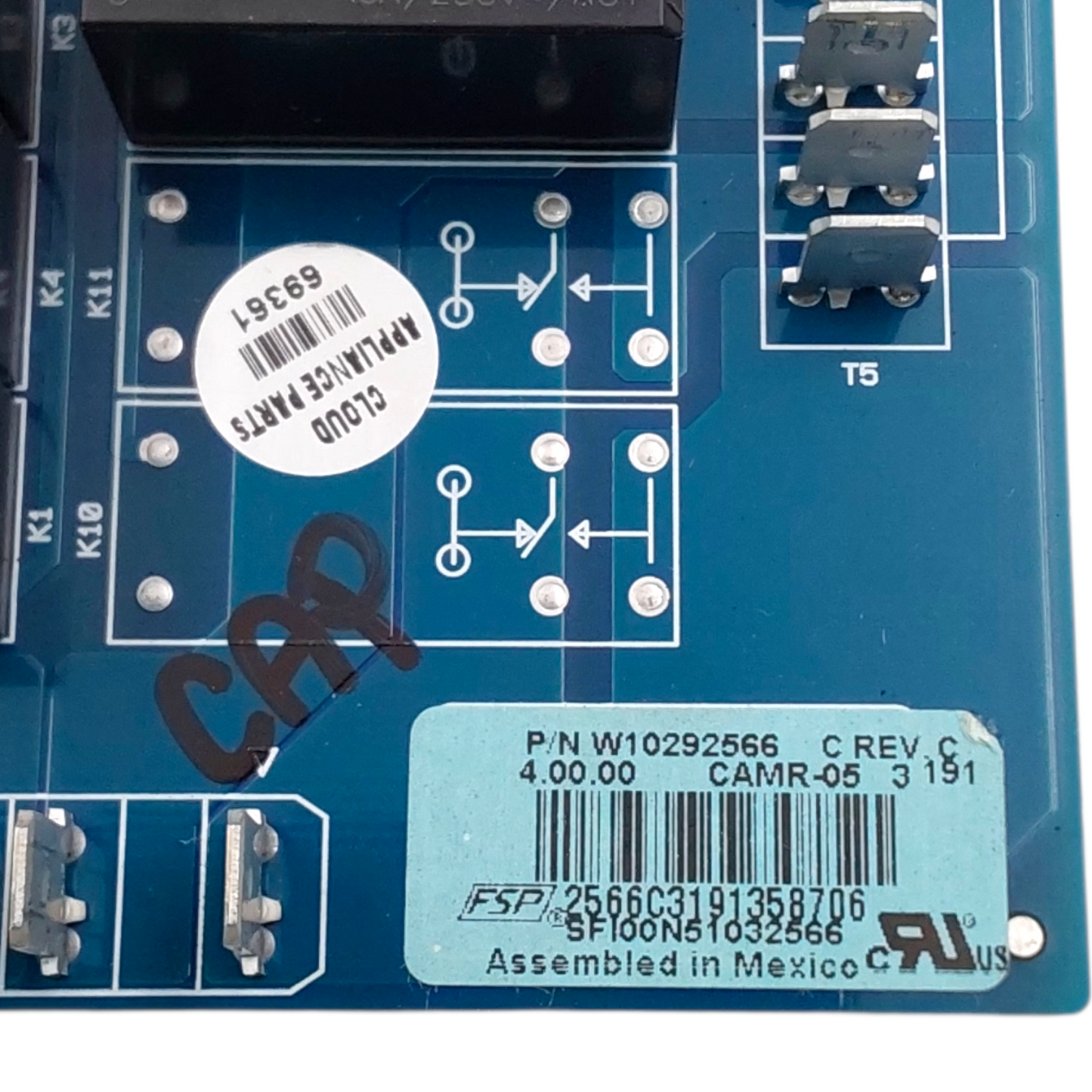 Genuine Whirlpool Oven Control Board W10292566 *Same Day Ship & 60 Days Warranty